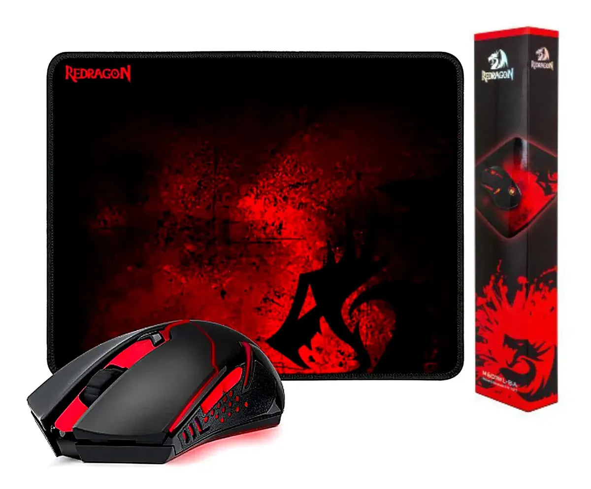 Kit Redragon Mousepad Y Mouse Gamer Inalambrico M601wl