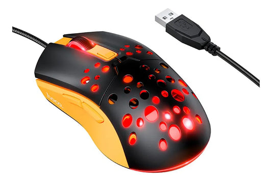 Mouse Gamer Hoco GM51 Amarillo/Negro