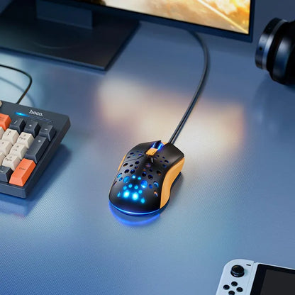 Mouse Gamer Hoco GM51 Amarillo/Negro